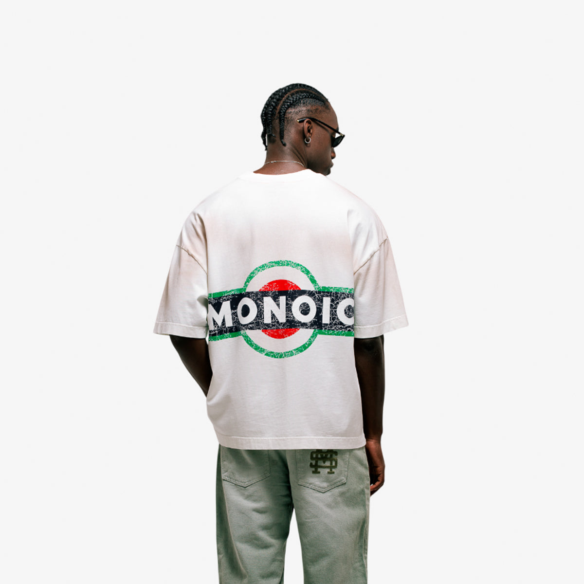 Monoic Camiseta Boxy Fit Martini 'Blanco Hueso'